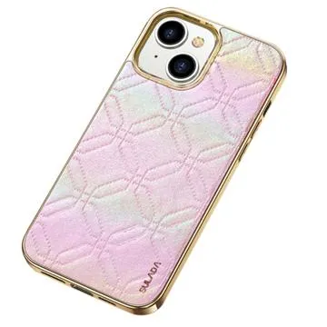 Sulada Electroplating iPhone 14 Coated Case - Pink