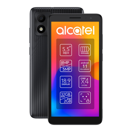 SIM Free Alcatel 1B 2022 32GB Mobile Phone - Black