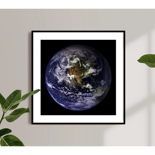 Earth from Space by Vouvart - Picture Frame Graphic Art