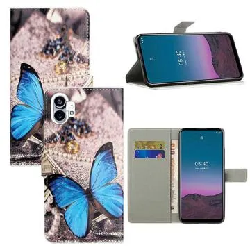 Style Series Nothing Phone (1) Wallet Case - Blue Butterfly