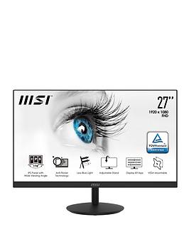 Msi Pro Mp271P 27 Inch, Fhd, 75Hz, Ips Flat Monitor - Height Adjustable + Built In Speakers
