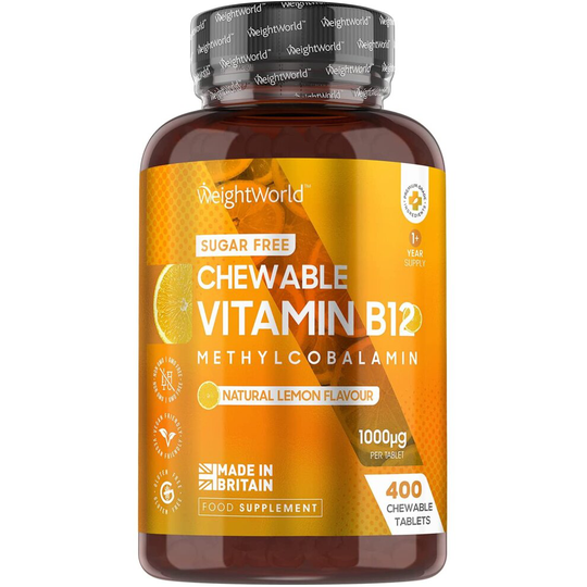 WeightWorld Sugar Free Chewable Vitamin B12 1000mcg - 400 Tablets