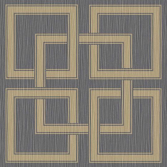 Belgravia Decor Amara Square Gold/Silver Wallpaper
