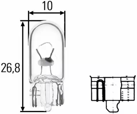 Bulb W3W 12V 8GP003594-141 by Hella