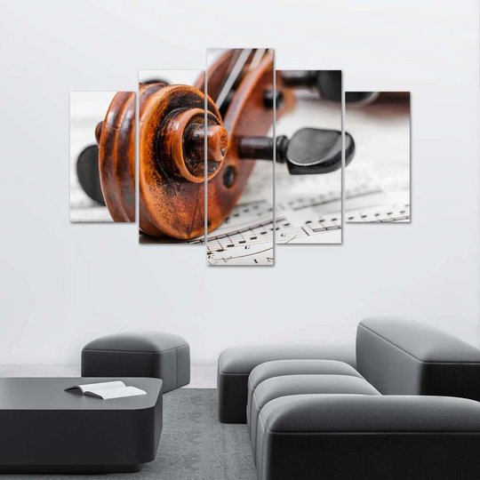 Canvas Print Sheet Music For Violin