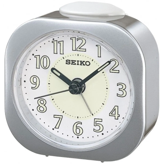 Seiko Luminous Alarm Clock - Silver