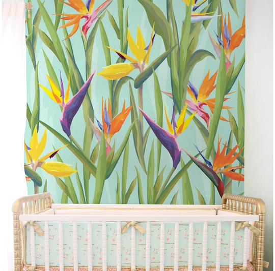 Dyann Leaves Pastel Wallpaper