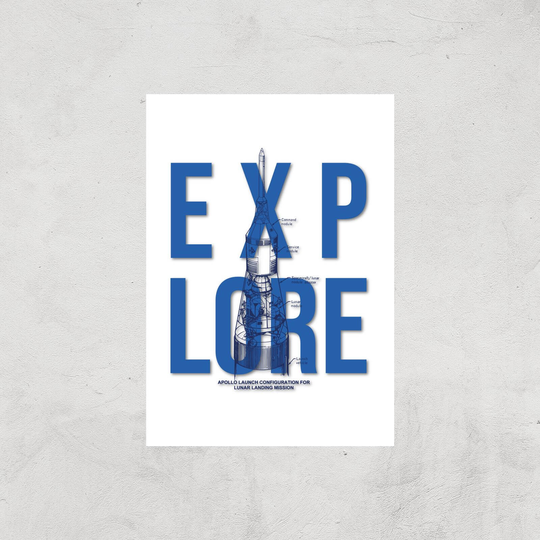 Explore Schematic Art Print - A4 - Print Only