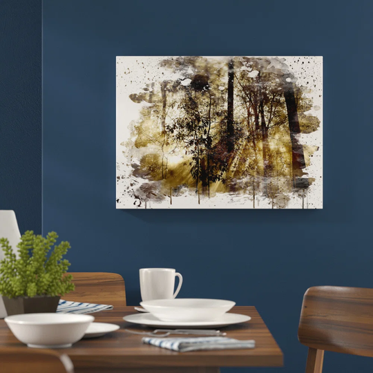 'Sunlight Forest Woodland' Graphic Art Print Poster