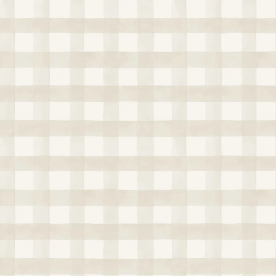 Holden Decor Watercolour Gingham Beige Wallpaper