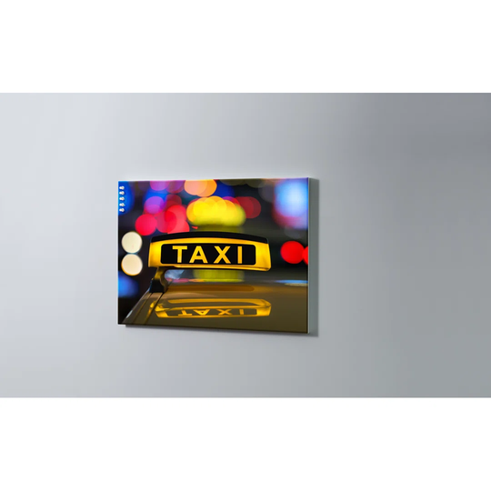 Taxi Magnetic Wall Mounted Cork Board