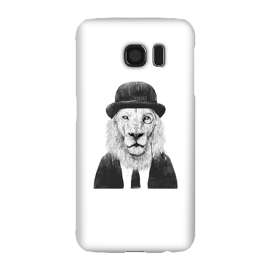 Balazs Solti Monocle Lion Phone Case for iPhone and Android - Samsung S6 - Snap Case - Matte