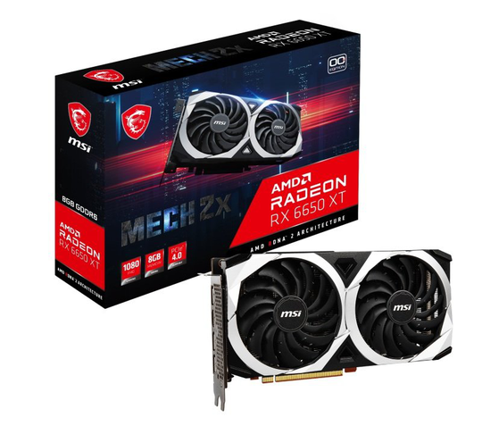 MSI Radeon RX 6650 XT MECH 2X 8GB OC Graphics Card