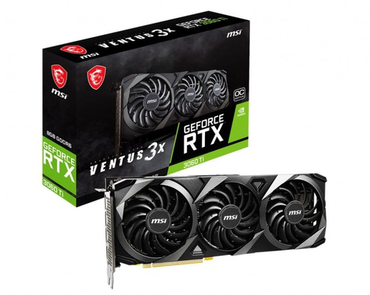 MSI GeForce RTX 3060 Ti VENTUS 3X 8GB OC LHR Graphics Card