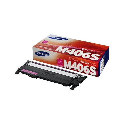 Samsung CLT-M406S Magenta Original Toner Cartridge - Standard Yield 1000 Page - SU252A
