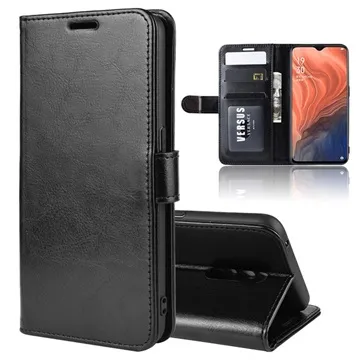 Oppo Reno Z Wallet Case with Magnetic Closure - Black