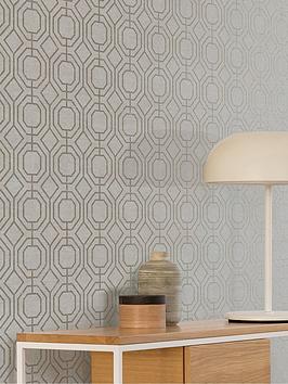 Superfresco Easy Luxe Geo Champagne Wallpaper