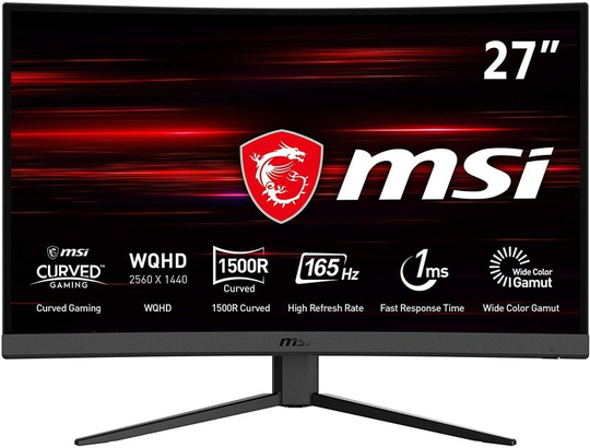 MSI Optix G27CQ4 27" WQHD VA FreeSync 165Hz 1ms Curved Gaming Monitor