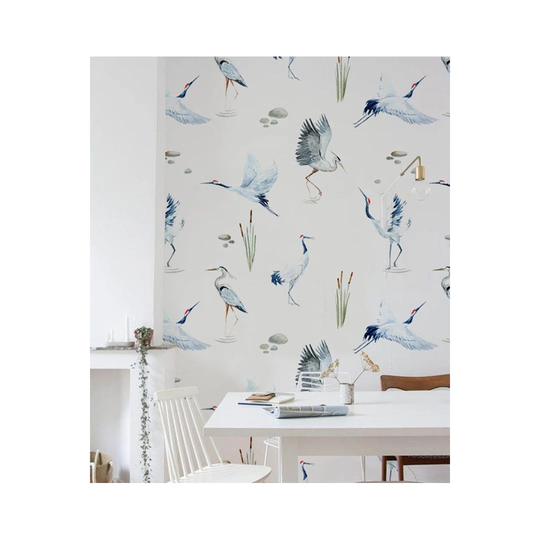 Benito Crane Birds Wallpaper