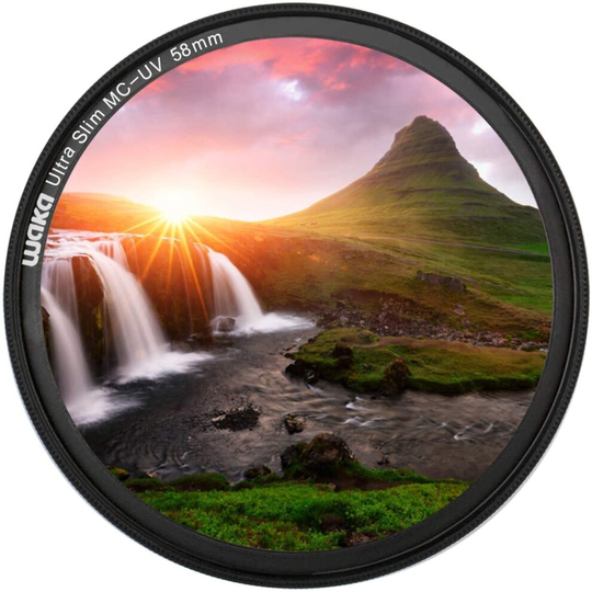 MC 58mm UV Filter - Ultra Slim 16 Layers Multi Coated Ultraviolet Protection Lens Filter for Canon Nikon Sony DSLR Lens 58mm