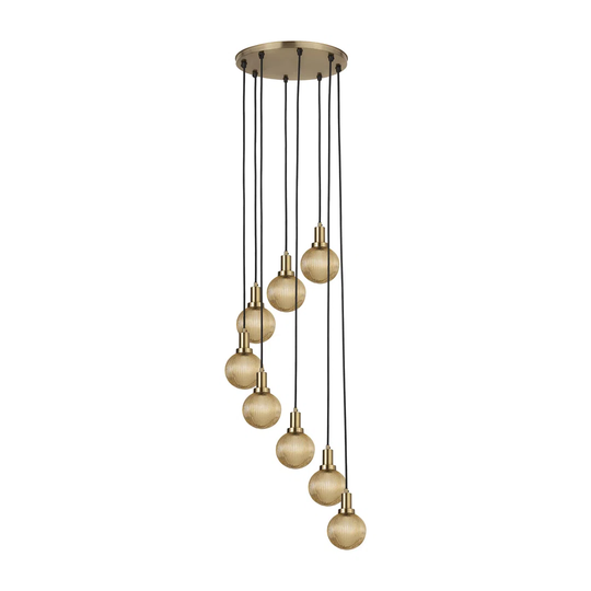 Abygail Gold 1-Bulb 20" H Plug-in Outdoor Hanging Lantern