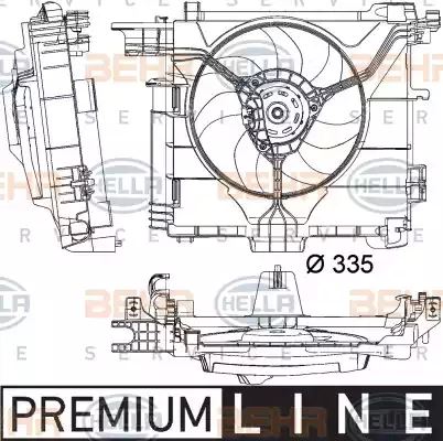 Air Conditioning fan 8EW351041-181 by BEHR