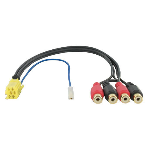 Mini ISO yellow 6 pin room C1 -> 4 x RCA 11144102