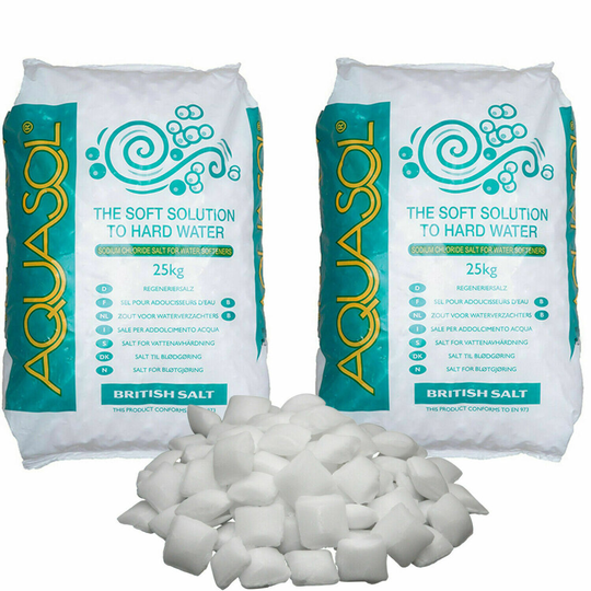 (1 Bag) Aquasol Water Softener Salt Tablets 25KG Bag