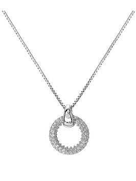 Hot Diamonds Forever White Topaz Pendant