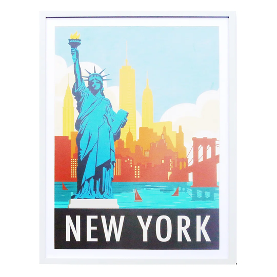 New York Poster Framed Print