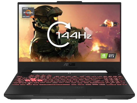 ASUS TUF Gaming F15 FA507RM, AMD Ryzen 7 6800H, 16GB DDR5, 1TB NVMe PCIe SSD, NVIDIA GeForce RTX 3060 6GB, 15.6" WQHD IPS, Windows 11 Home Laptop - Jaeger Grey