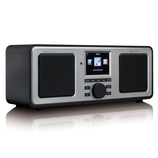 Lenco FM WiFi Digital Radio with USB Playback - Black