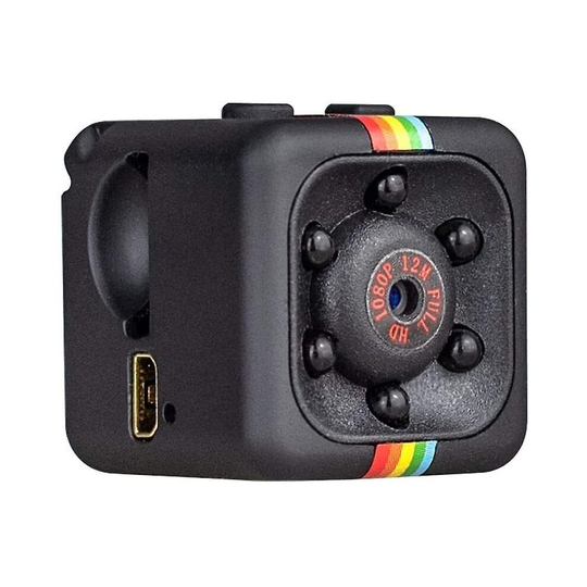 Mini Camera 1080P Portable Cube SQ11 Camera Mini Camera Security Night Vision Motion Detection Camera (Black)