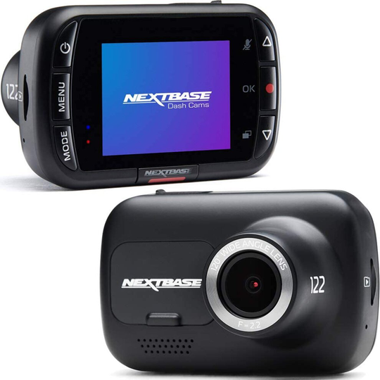 Nextbase 122 Dash Cam Full 720p/30fps HD Recording In Car DVR Camera- 120Â 5 lane Wide Viewing Angle- Polarising Filter Compatible- Intelli