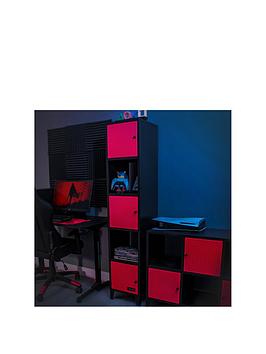 X Rocker Mesh-Tek Tall Display Shelf With 5 Cube Storage