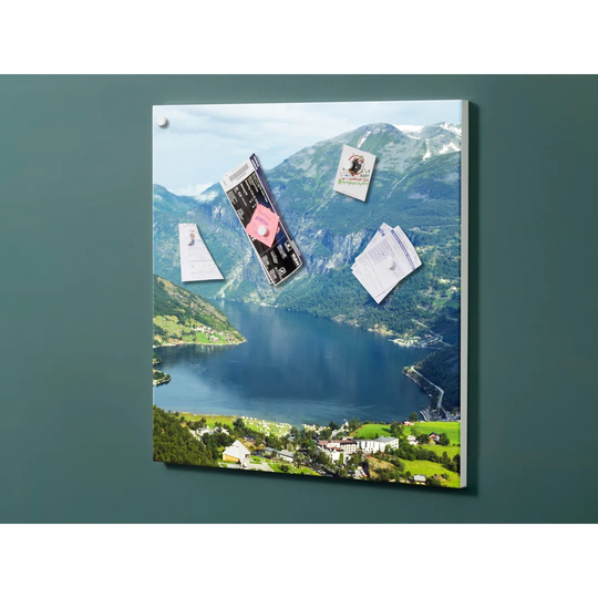Notiz Motive Fjord Magnetic Wall Mounted Cork Board