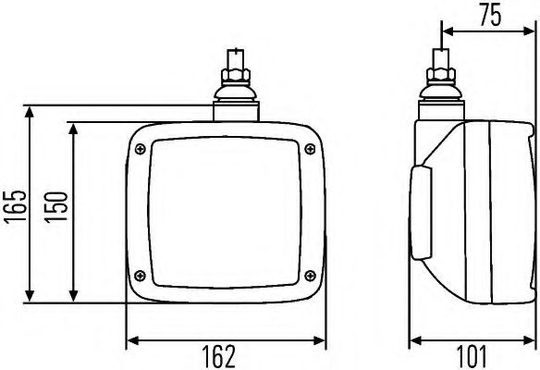 Headlight Modul 120 1EA996127-077 by Hella Left/Right