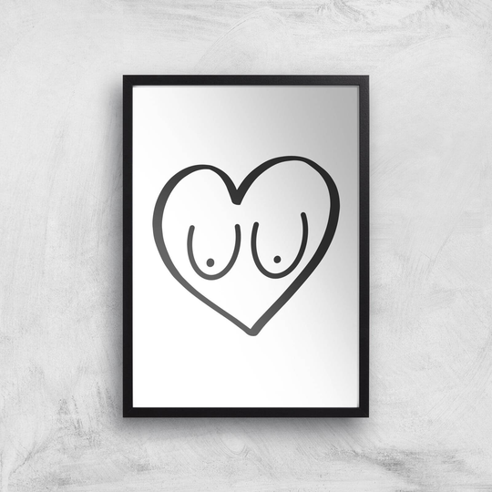 Lovely Jubblies Giclee Art Print - A4 - Black Frame