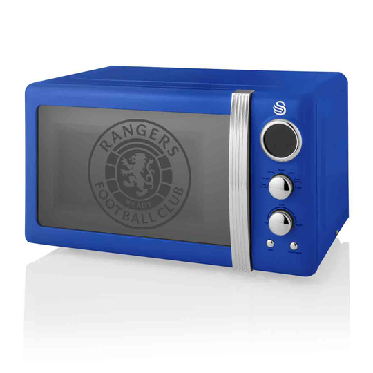 Swan SM22030RANN 800W 20L Rangers Fc Digital Microwave - Blue