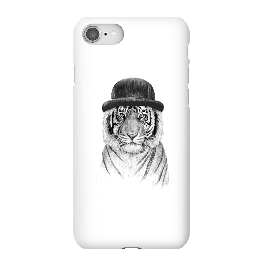 Balazs Solti Tiger In A Hat Phone Case for iPhone and Android - iPhone 8 - Snap Case - Gloss