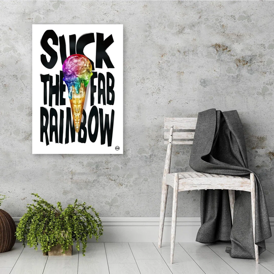 Poster, Title And Colored Ice Cream