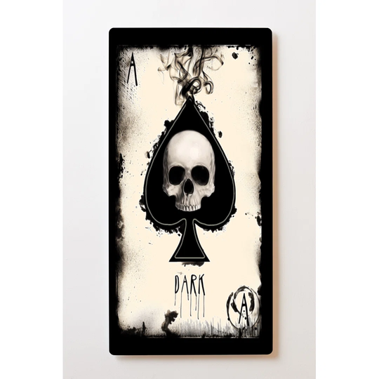 Backlight Motif Wall Picture Skull Magnetic Cork Board