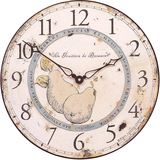 36cm Pears of Provence Wall Clock