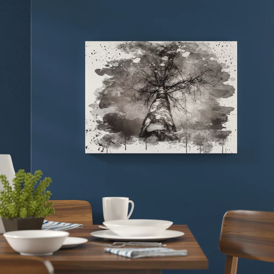 'Birch Tree' Graphic Art Print Poster