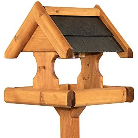 Riverside Woodcraft Verwood Large Slate Roof Bird Table