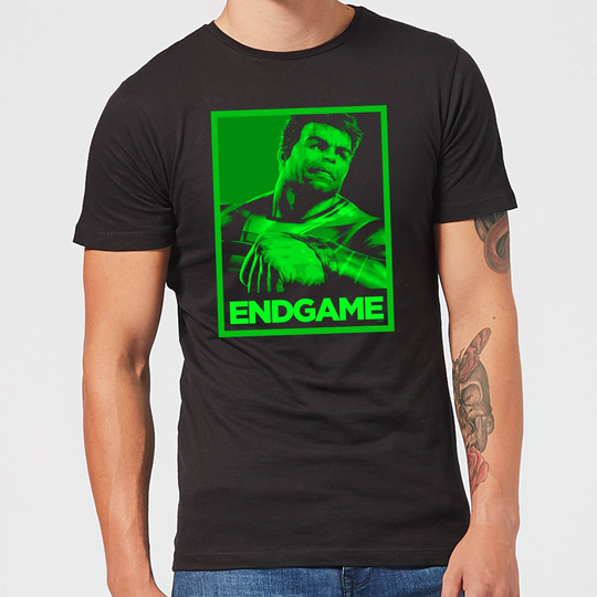 Avengers Endgame Hulk Poster Men's T-Shirt - Black - XS - Black