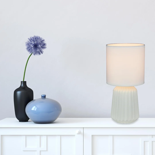 Ricard 26.5Cm White Glaze Table Lamp