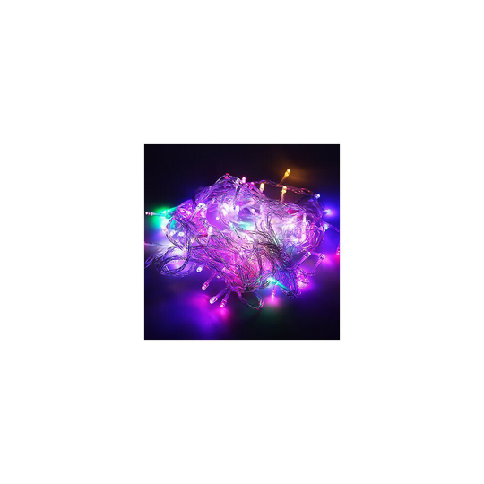 (10M 100 LED Multi-Colour★Home House Décor Lighting, 220V Plug With UK Adapter) Christmas Festival LED String Bulbs Fairy Decor Xmas Tree Lamps Home P