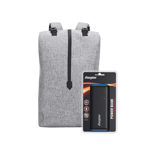 Energizer V208722 Laptop Charging Bag With Energizer Ue10007 Power Bank