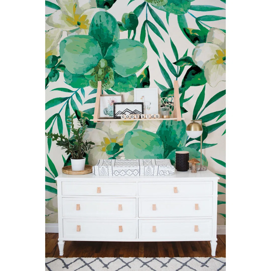 Jhaniah Floral Leaves Summer Isl Wallpaper